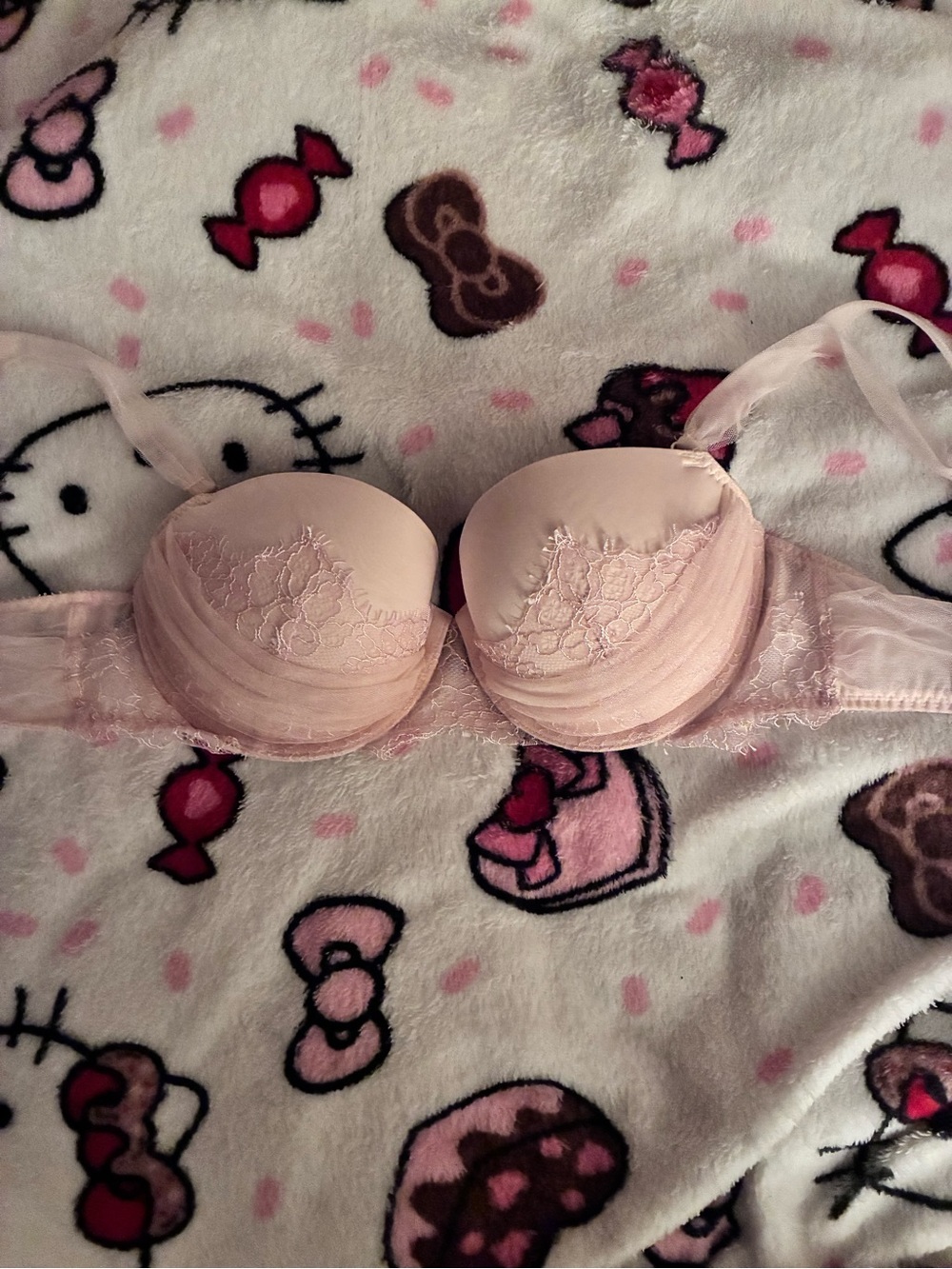 Victoria's Secret Light Pink Lace Push-Up Bra